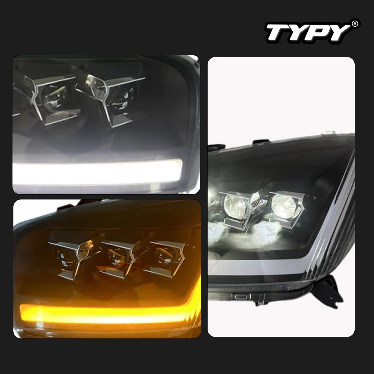

TYPY новая светодиодная фара, обновленная модифицированная для Toyota Rav4 2001-2002, фара с динамическим сигналом, автоаксессуары