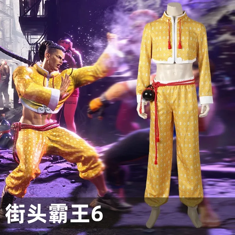 In Stock Game Street Fighter 6 Cos Jamie Cosplay Halloween Christmas Party Costume Cos Clothes Stage Performance Role Play