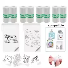 5/10/20/30 Rolls Mini Self-Adhesive Printer Sticker Paper for Photo Checklist Notes Refill Pocket Photo Printing Label 57*25MM