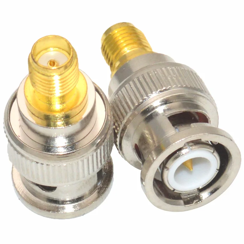 1pc bnc männlich zu sma weiblich adapter rf koax koaxial stecker sma/BNC-KJ SMA-K/BNC-J walkie-talkie antenne anschlüsse – Detail 2