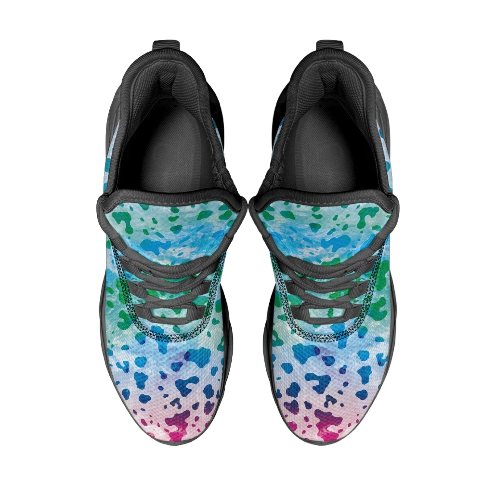 PENSTROLL Ink-Splash Speckled Running Shoes Men's Sneakers for Unisex Non Slip Men's Fashion Sneakers