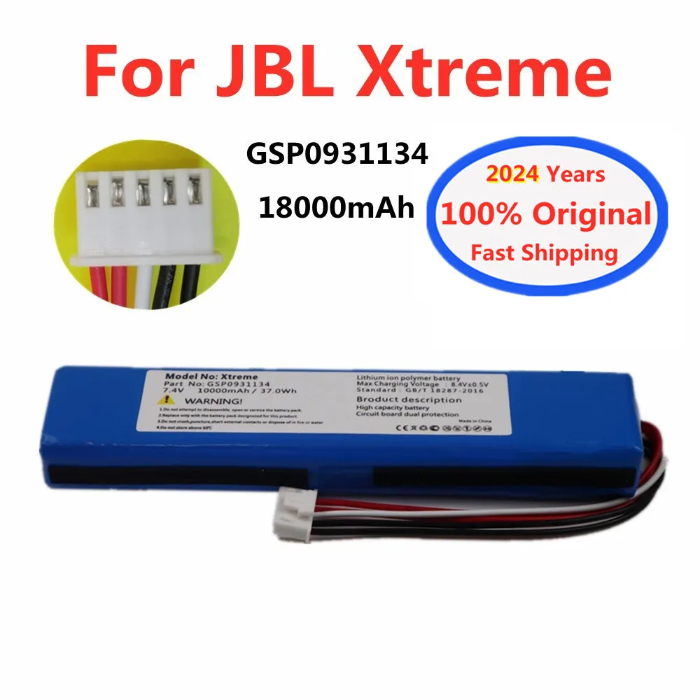 2024 Years Original Xtreme Battery For JBL Xtreme 1 extreme Xtreme1 GSP0931134 Player Speaker Battery Batterie 18000mAh + Tools