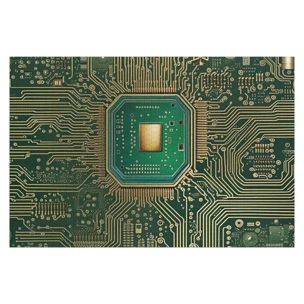 ELectronic Circuit Board Jigsaw Puzzle Toys For Children Custom Wooden Name Customized Photo Jigsaw Pieces Adults Puzzle