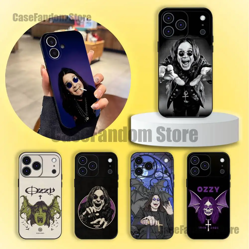 

Band O-Ozzy O-Osbourne Black Soft Cover Phone Case For iPhone 17,16,15,14,13,12,11,Pro,Max,Plus