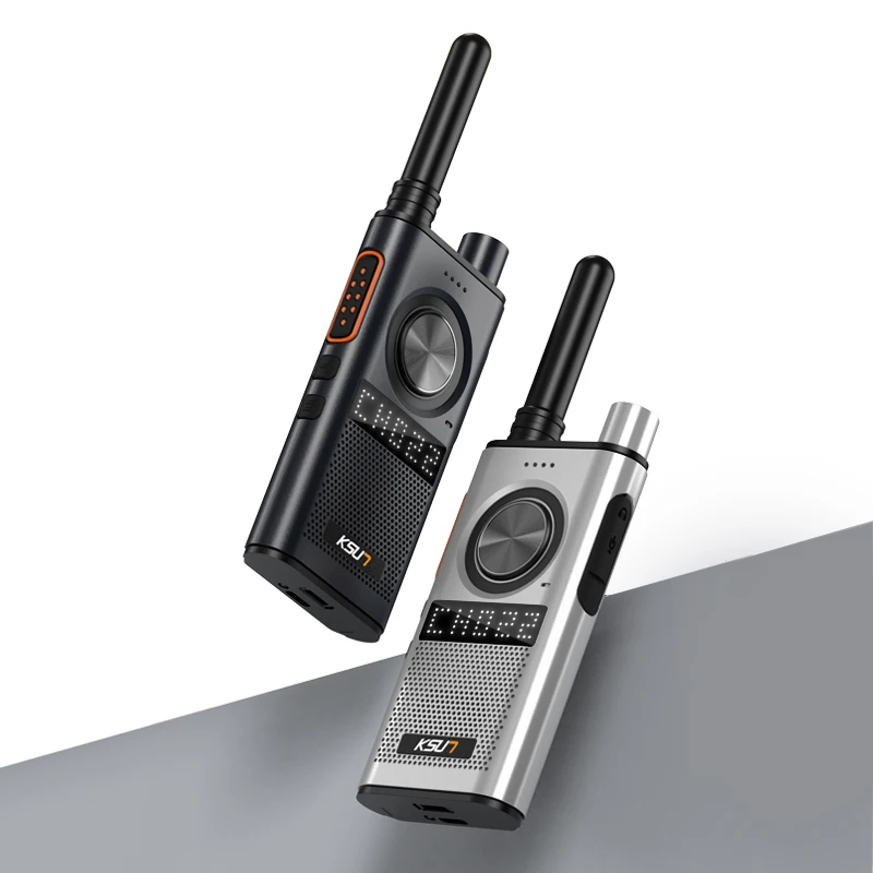 KSUT M9 1PCS Radio Mini Portabel Profesional Walkie Talkie Dilengkapi FRS/PMR PPT Radio Komunikasi Nirkabel Set