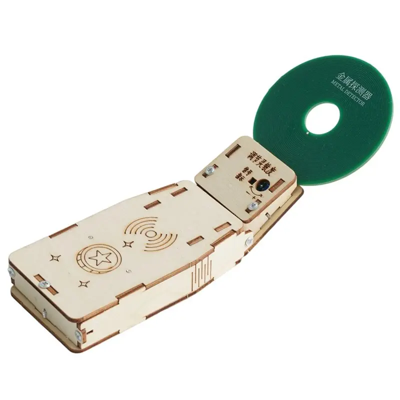 Hot Selling-20X DIY Metal Detector Technology Science Experimental Tool Kit Learning Educational Wooden Puzzle For Kids