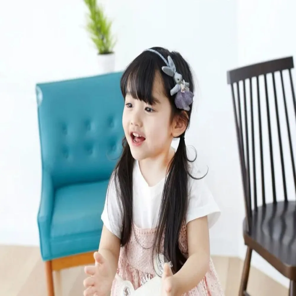 العصرية القماش جميل أرنب غطاء الرأس اليدوية لطيف الشعر هوب الأطفال عقال