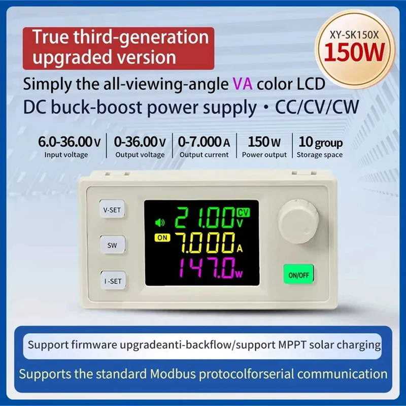 SK150X Finished Adjustable Voltage Regulated Power Supply 150W Constant Voltage Constant Current Solar Charging Module