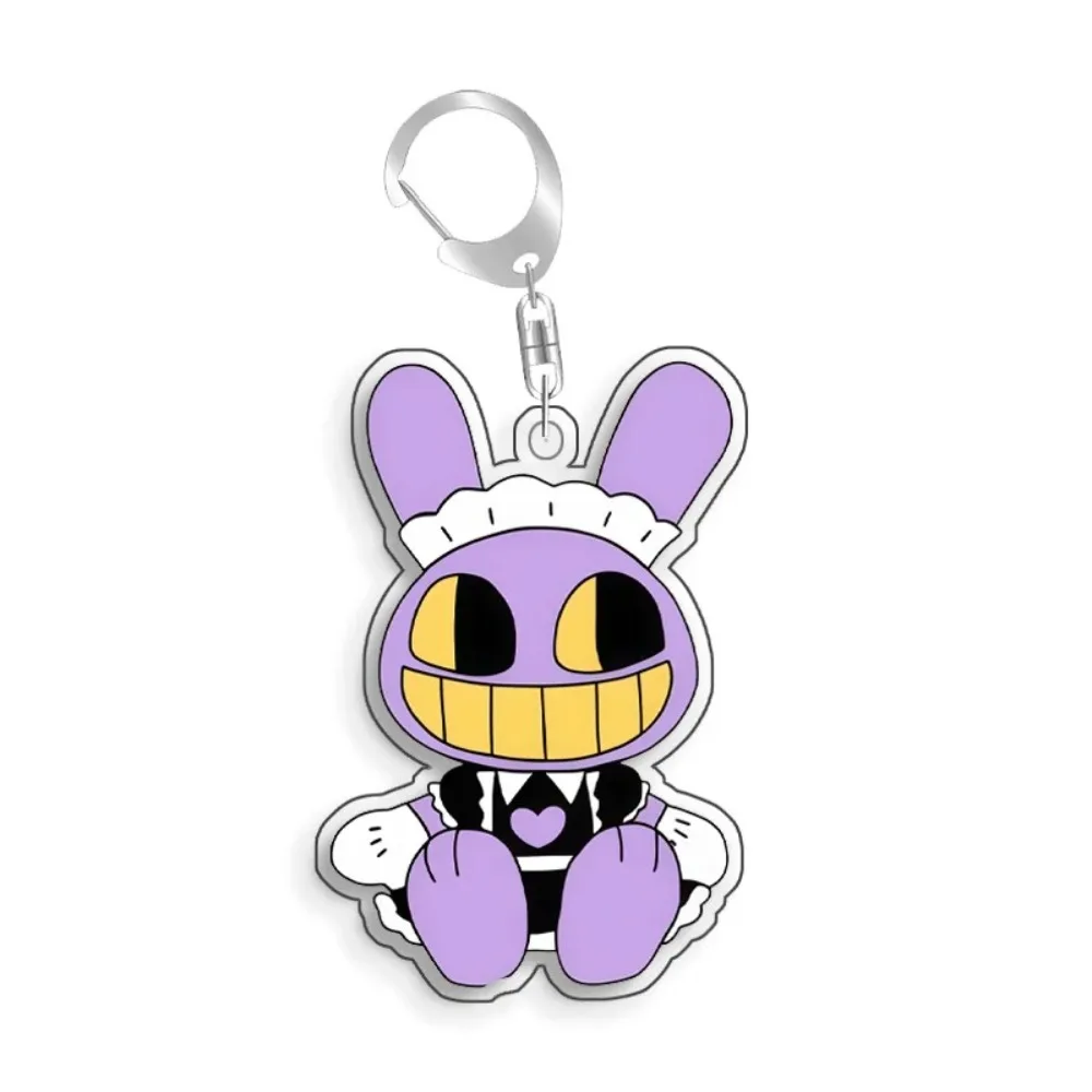 For TADC Jax Pomni Ragatha Gangle Acrylic Selfmade Cute Cartoon Anime Keychain Pendant Toy Gifts 5cm image 5