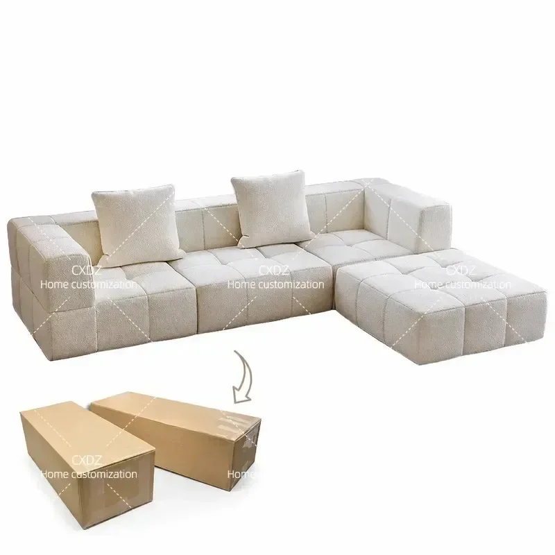 Frameless Compression Sponge Sofa Super Soft Reclining Living Room Furniture Vacuum Packed Modular Couch for Home Decor