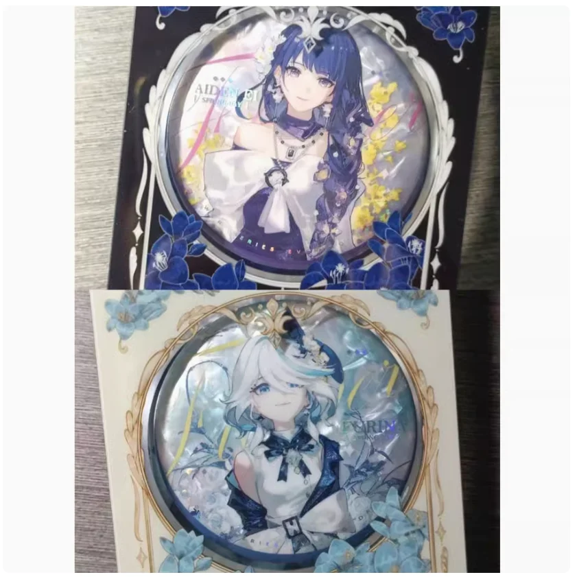 

2024 Anime New Genshin Impact Baji Badge Raiden Shogun Furina 58mm Gorgeous Tinplate Brooch Button Game Gift