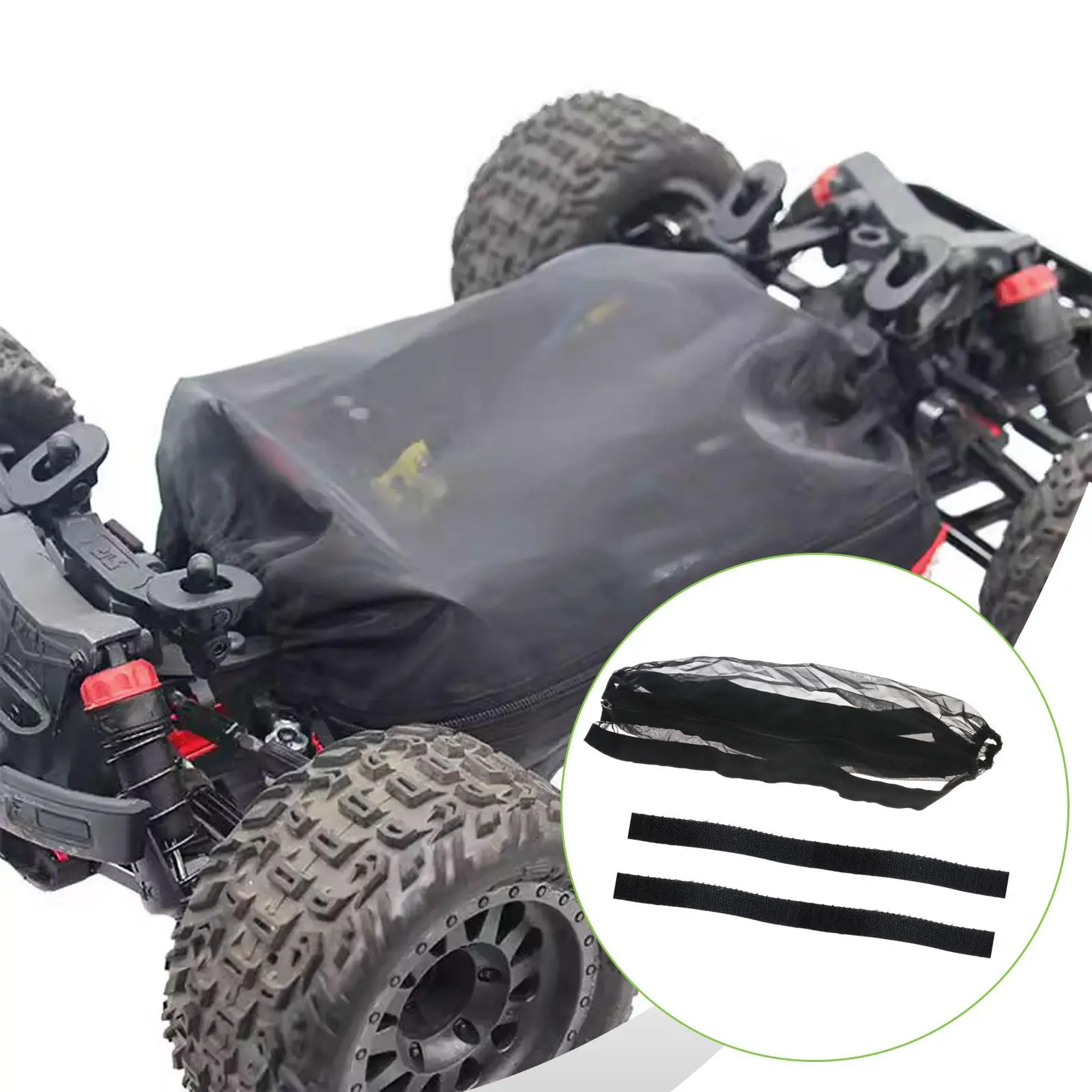 1/7 RC Car Chassis Dust Cover Chassis Guard Nylon Accessories Zipper Design Replacement Dustproof RC Car Parts for 7303