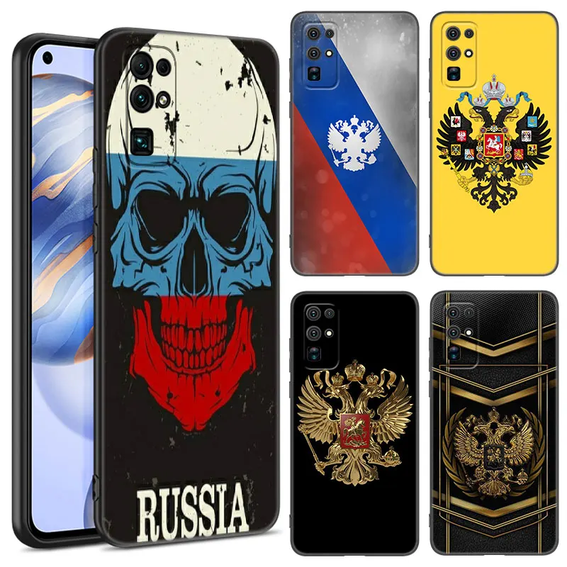 Russia Russian Flags Emblem Phone Case For Huawei Honor 70 90 Lite X40 GT X50 i X5 X6A X6S X7A X8A X8B X6 X7 X8 X9 4G X9A X9B 5G