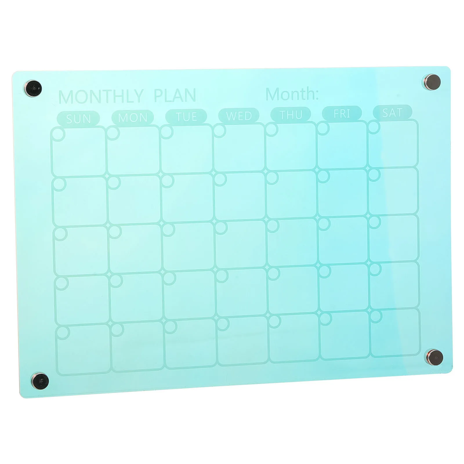 لوحة مسح جاف من الأكريليك المغناطيسي، مخطط جدول الثلاجة، مخطط شهري مغناطيسي لثلاجة المطبخ، تقويم المسح الجاف #5