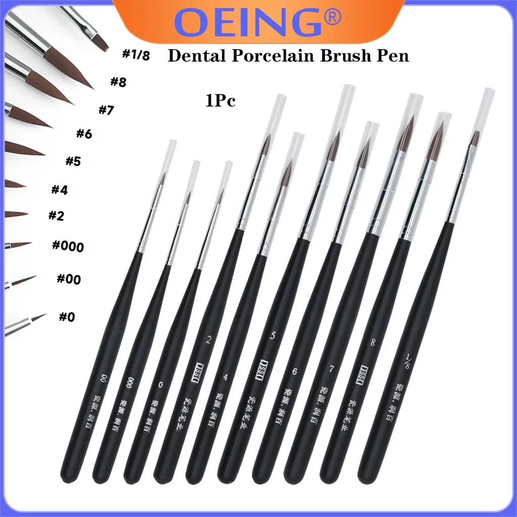

OEING 1pc Dental Porcelain Brush Pen Dental Shaping Silicone Adhesive Composite Porcelain Teeth Dental Lab Tool