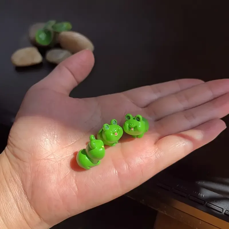 

5/10pcs Mini Resin Frog Miniatures, Micro Landscape Animal Model Kit, Potted Plant Craft DIY Accessories, Fairy Garden Ornament