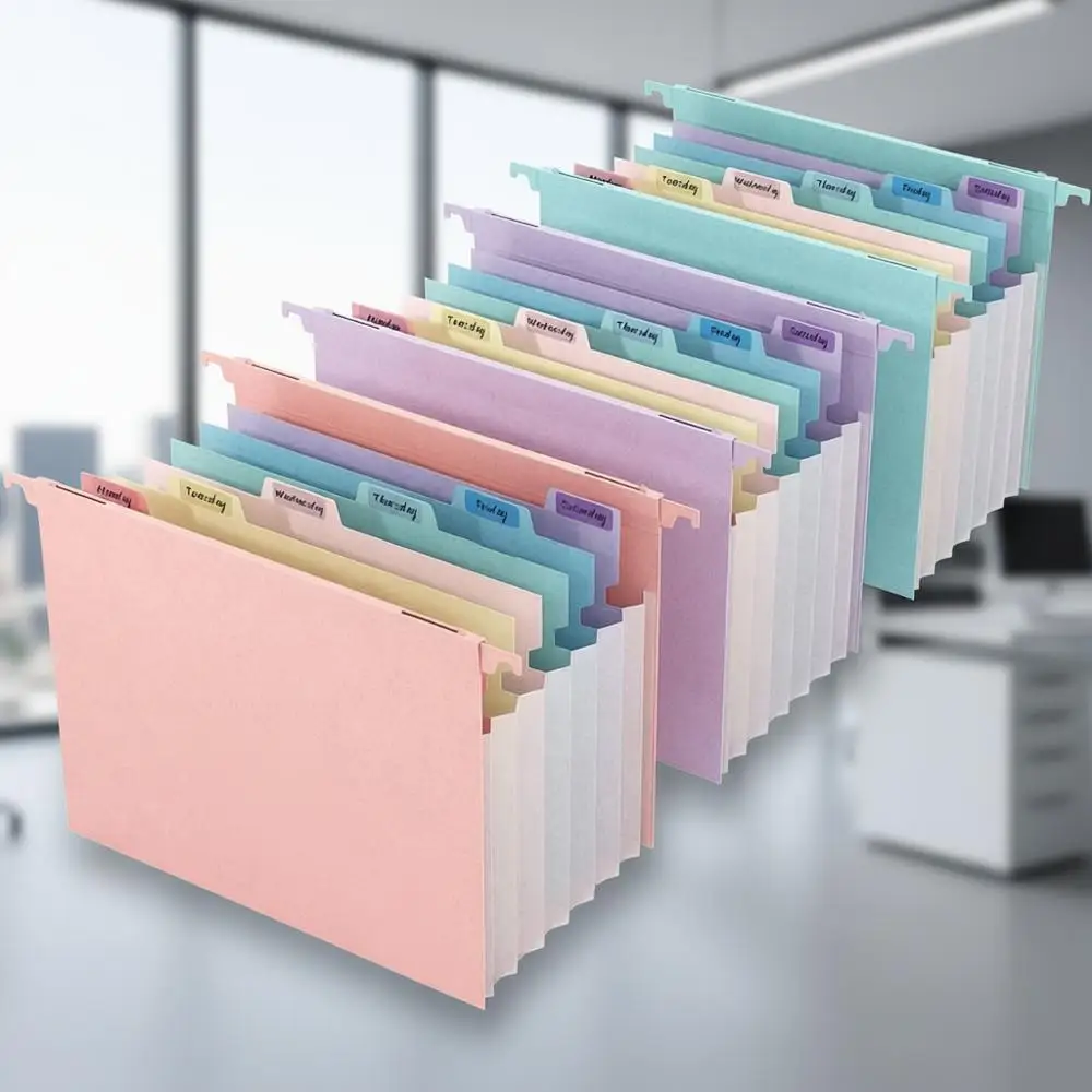 

Расширяющиеся папки-аккордеоны на 7 секций, увеличение объема в 1,2 раза, цветные разделители, формат Letter, набор из 3 штук, разные пастельные оттенки