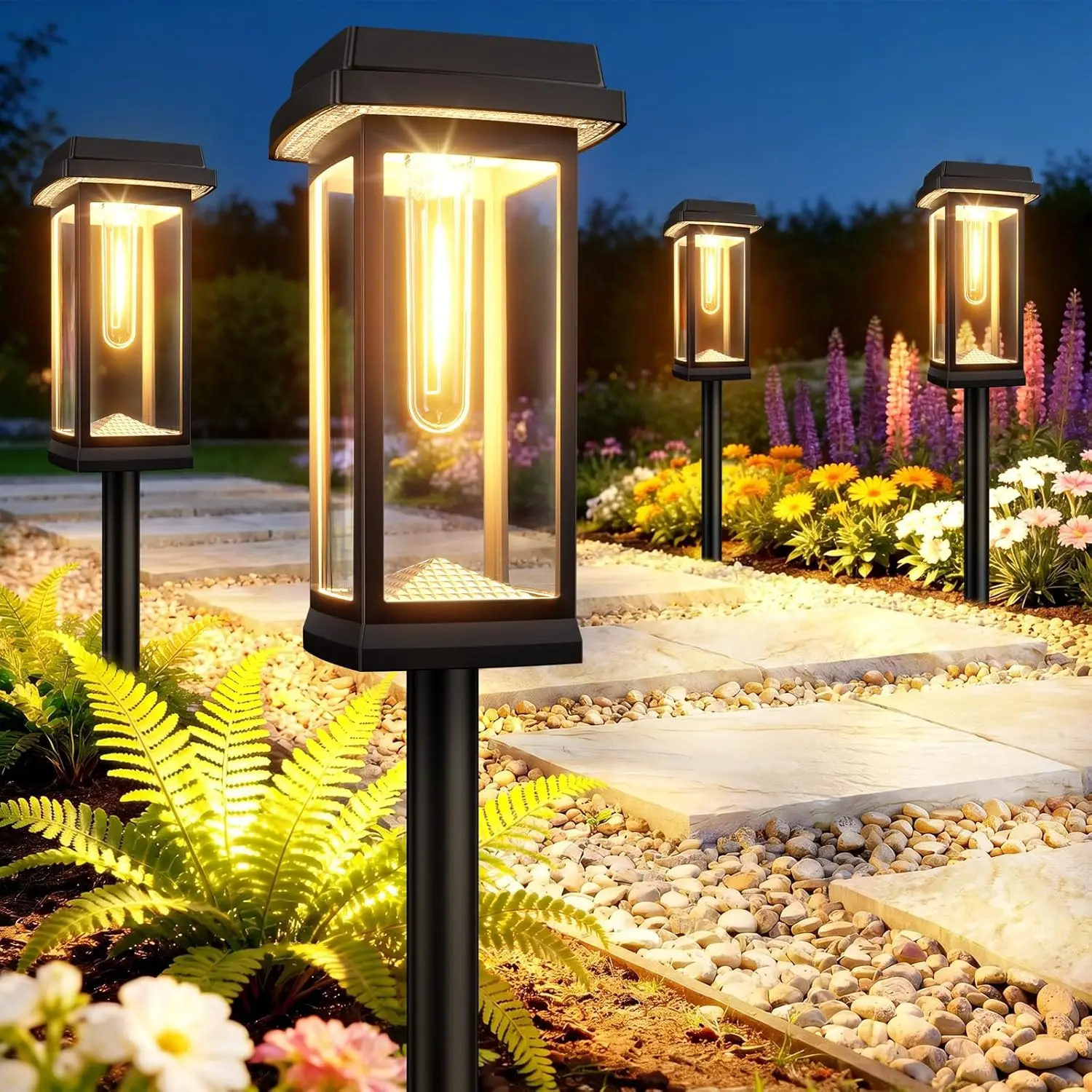 Security Lights Polished Stainless Steel 12in Deck Step IP68 Marker Light Fall Orange