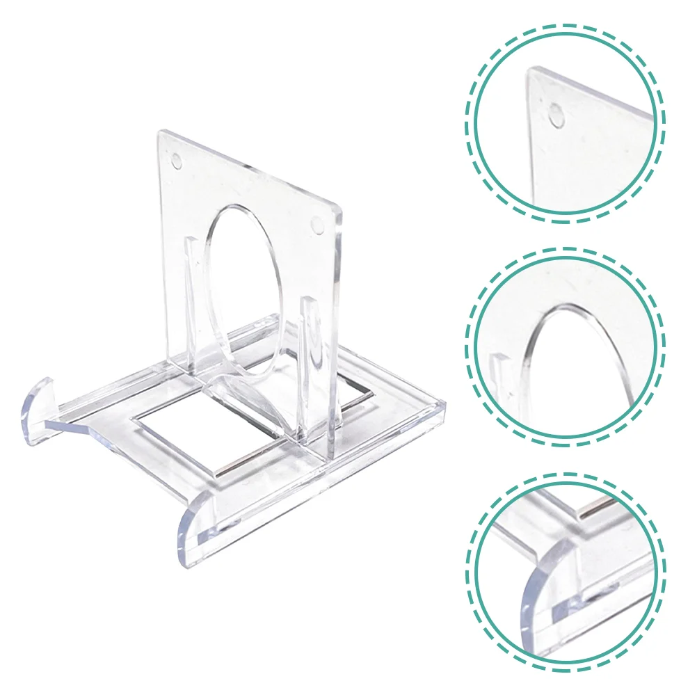6 Pcs Display Shelves Game Card Holder Plastic Storage Rack Plate Holders Magnet Easel Stands for