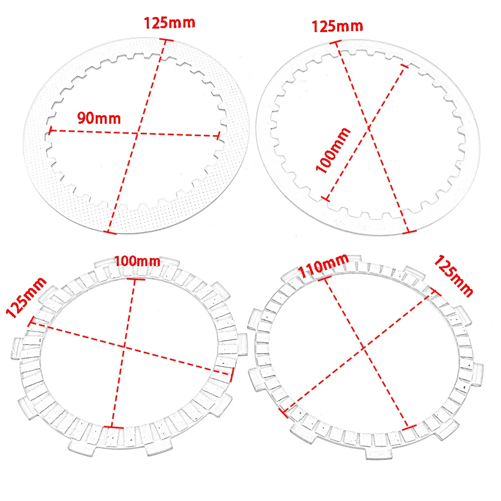 Motorcycle Clutch Plates For CFMOTO CF400-6 450SR Drivetrain Friction Steel Plates Clutch repair and maintenance parts