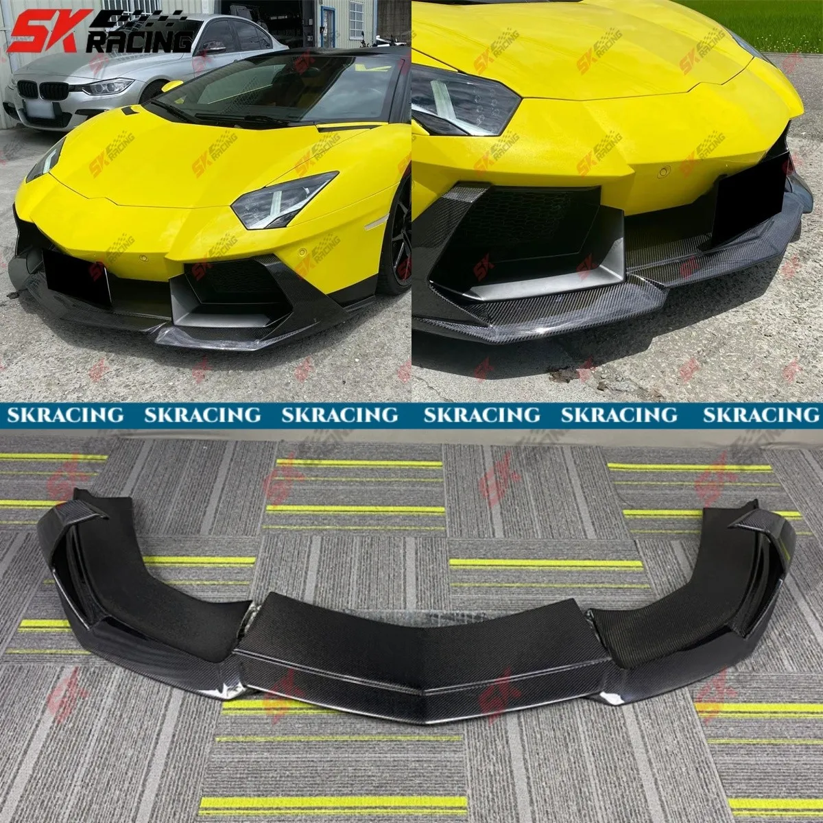 

FOR LAMBORGHINI AVENTADOR LP700 CARBON FIBER/FORGED FRONT BUMPER LIP KITS