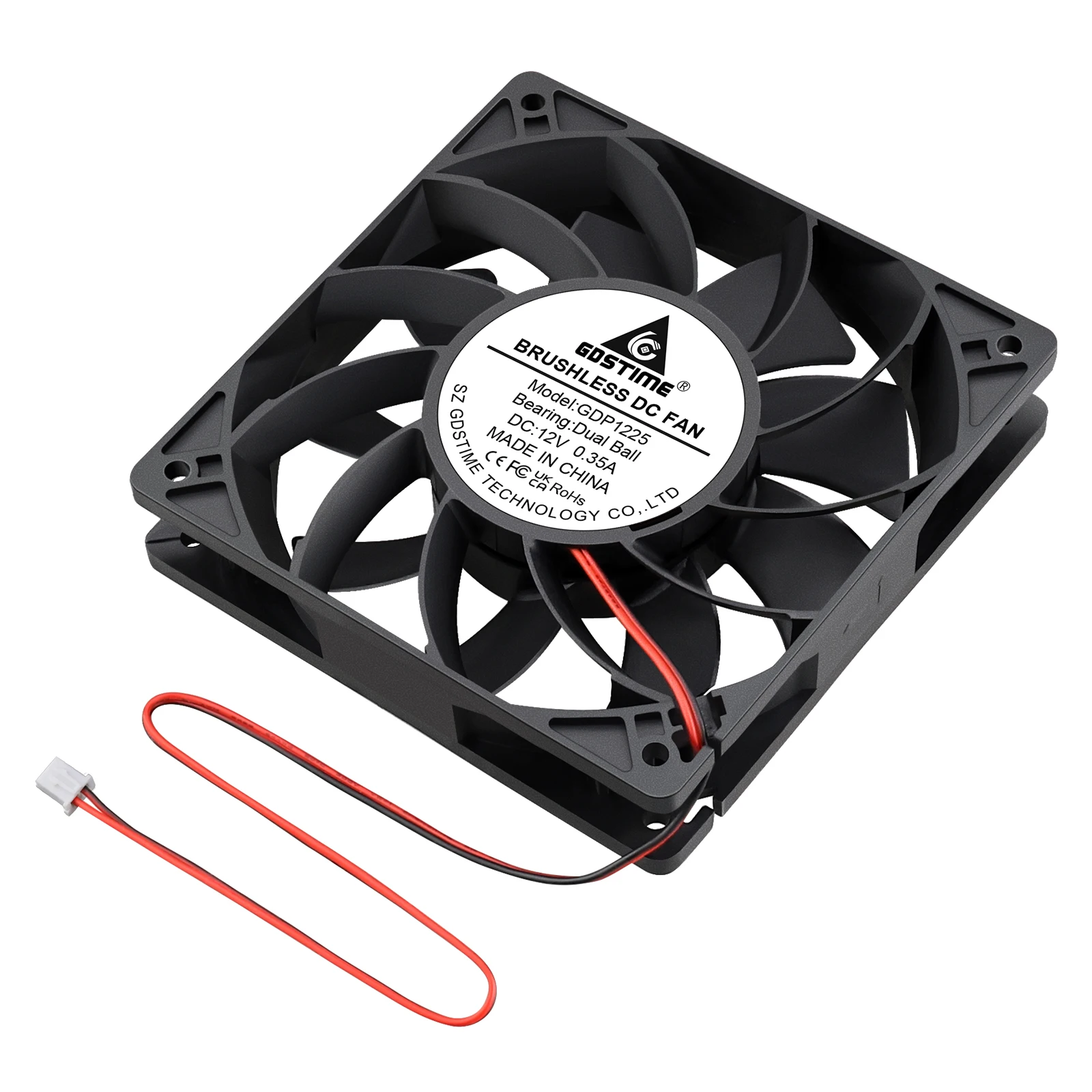 GDSTIME 120x25 مللي متر تيار مستمر فرش برودة 12 سنتيمتر 120 مللي متر جهاز كمبيوتر شخصي وحدة المعالجة المركزية المبرد 12025 ل Btc آلة الهيكل محطة خزانة