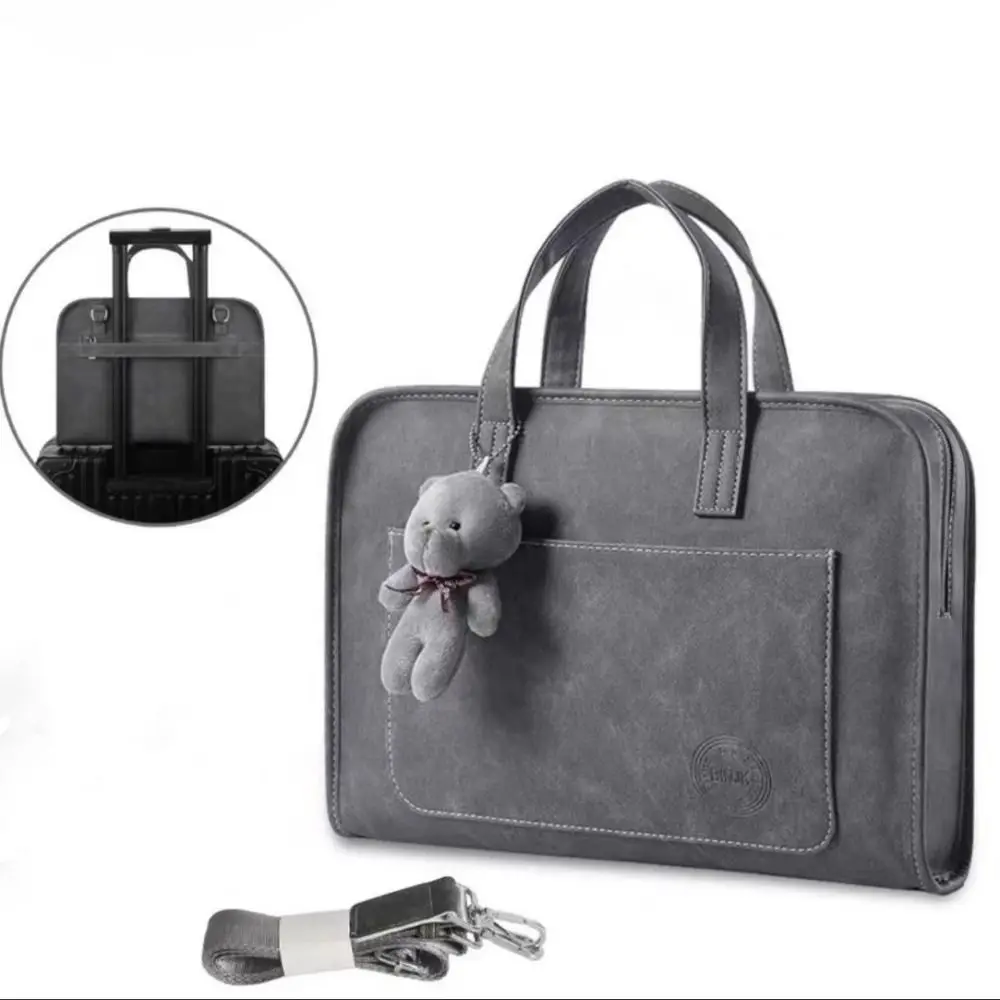 14 16 inch Laptop Bag Waterproof Large Capacity Sleeve Bag Handbag Breathable Briefcase Bag for Lenovo/HP/Dell/Asus/Samsung
