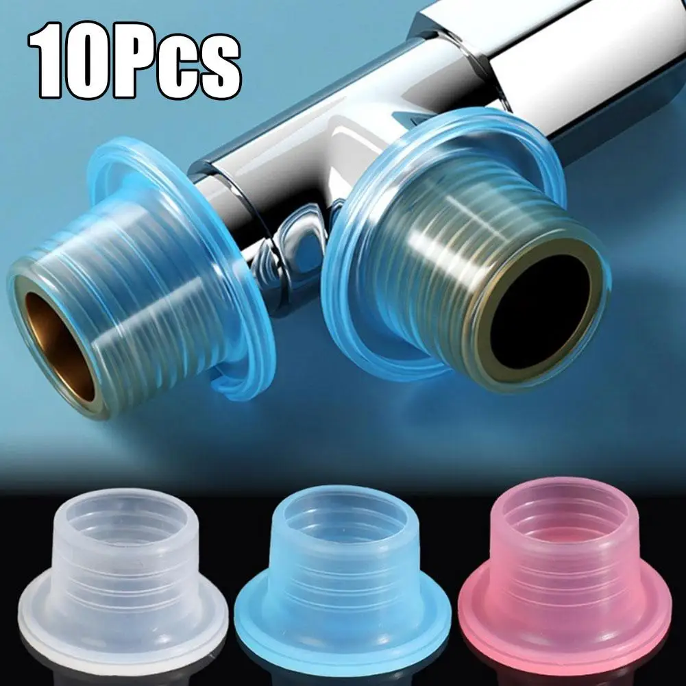 10Pcs Faucet Leak-Proof Sealing Gasket Anti-aging Silicone Waterproof Pipe Sealing Rings Faucet Connector Joint Accessory