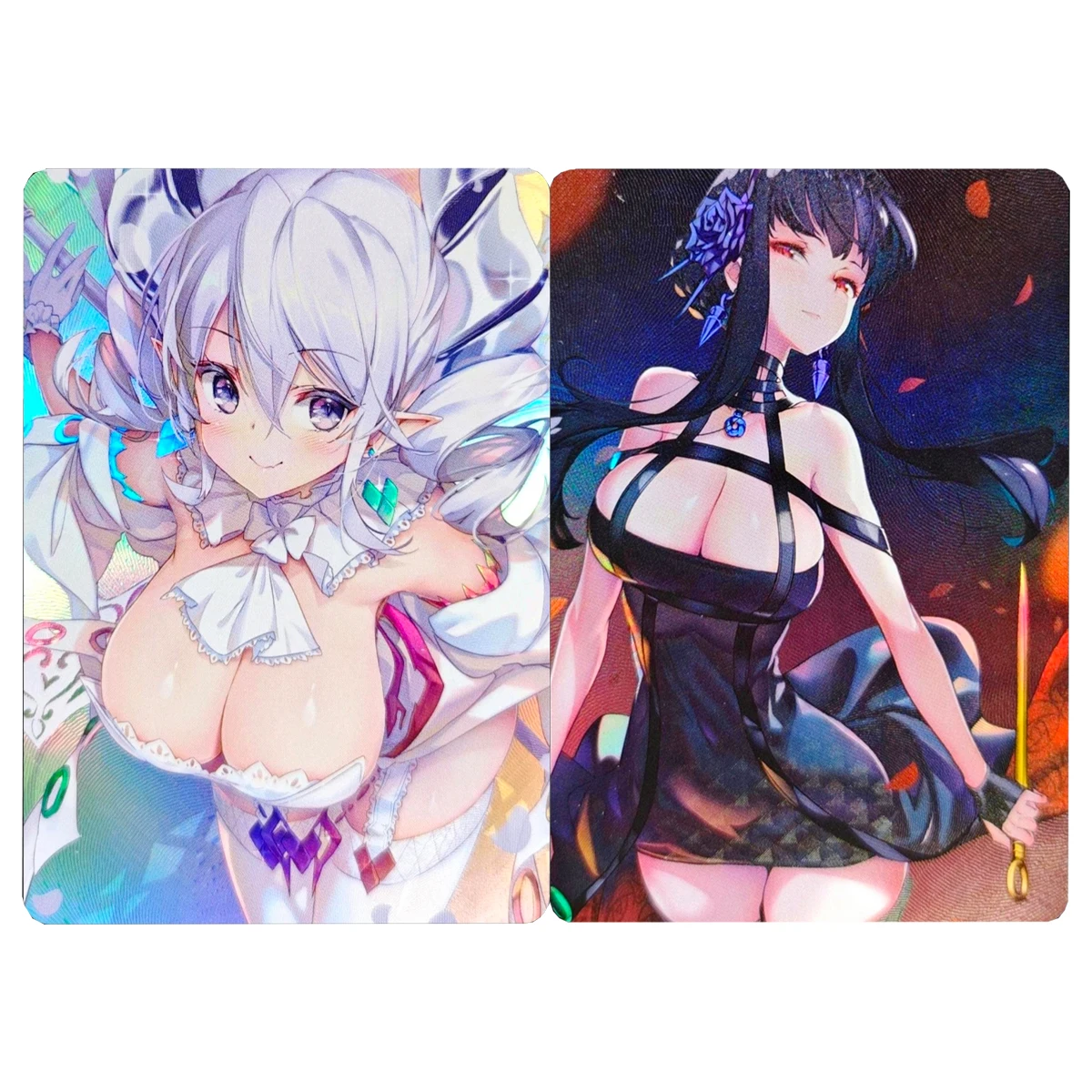 

Diy Goddess Story Lovely Labrynth of The Silver Castle Collection Card Color Flash Hot Stamping Yor Forger Anime Cards Gift Toys