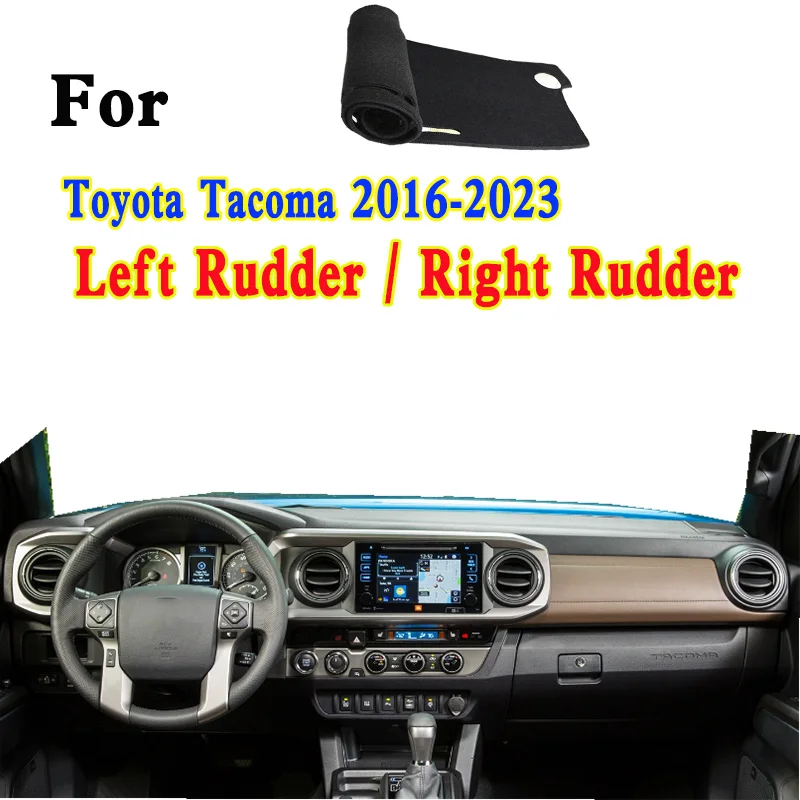 For Toyota Tacoma N300 TRD Sport 2016-23 Dashmat Dashboard Cover Instrument Panel Insulation Sunscreen Protective Pad  Anti-slip