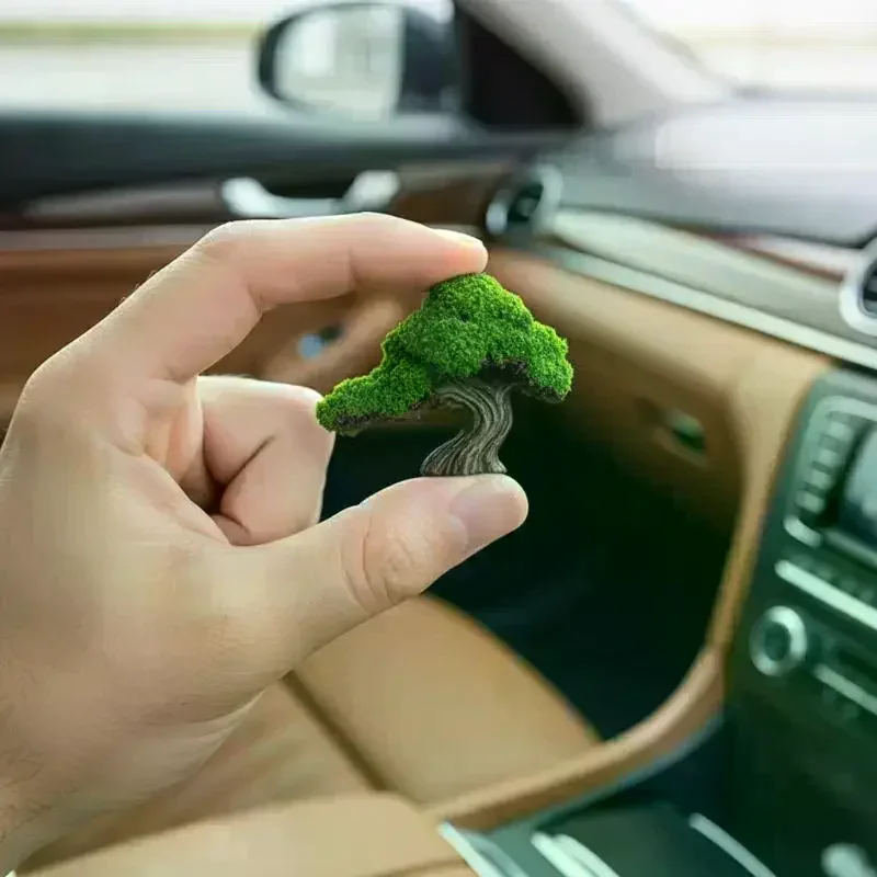 New Car Display Screen Decoration Creative Tree Ornament Car Decor Car Interior Dashboard Ornament Car Center Console Ornament
