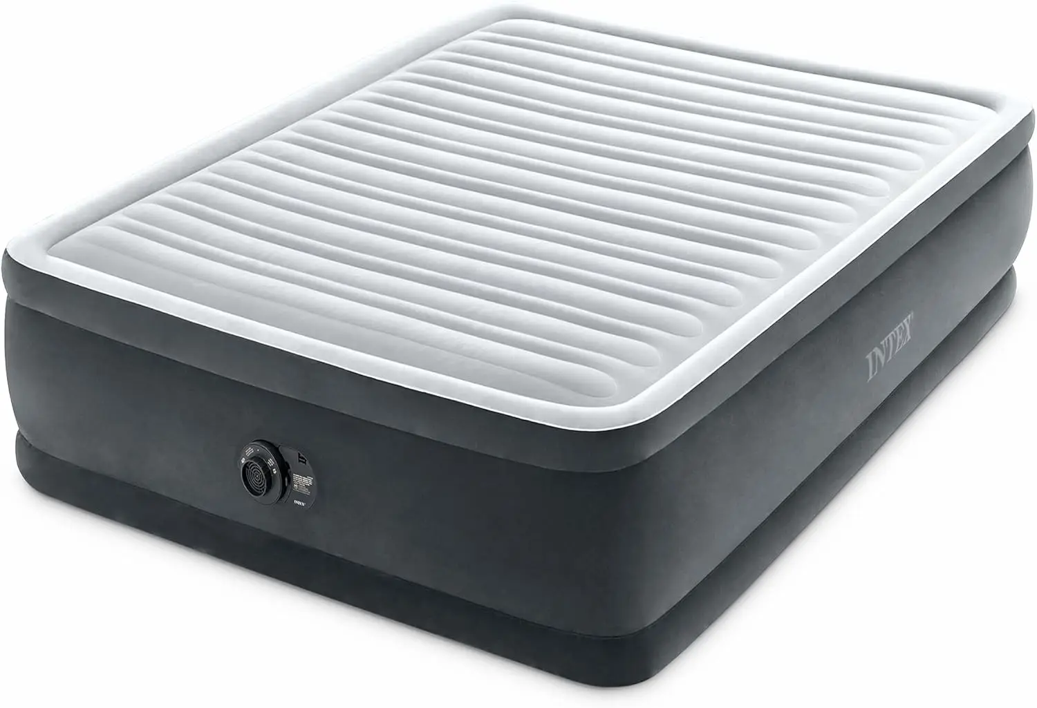 

Queen Air Mattress with Built-in Pump, 18in Height, 600lb Capacity, Fiber-Tech Comfort
