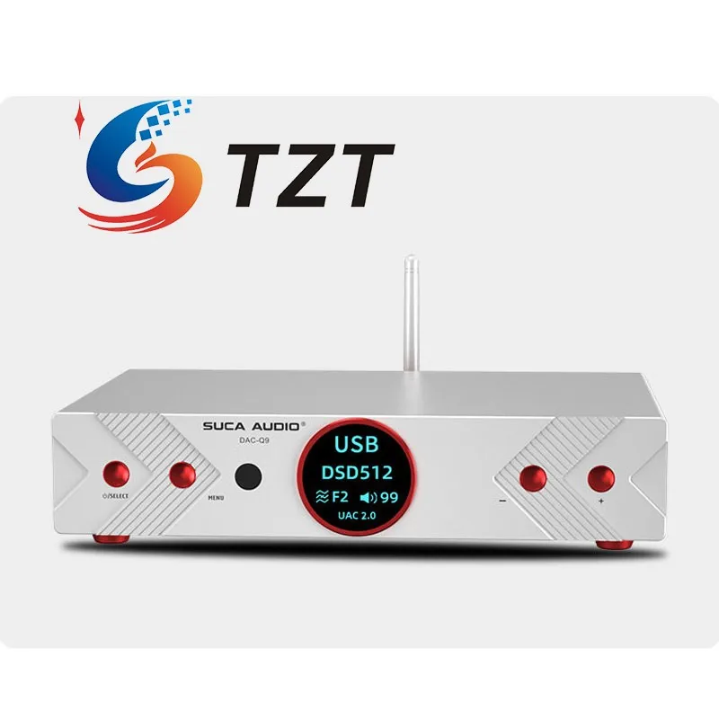 

TZT Q9 AK4191+AK4499 Bluetooth5.1 Lossless HiFi DSD Hardware Decoding DAC Audio Decoder with OLED Display