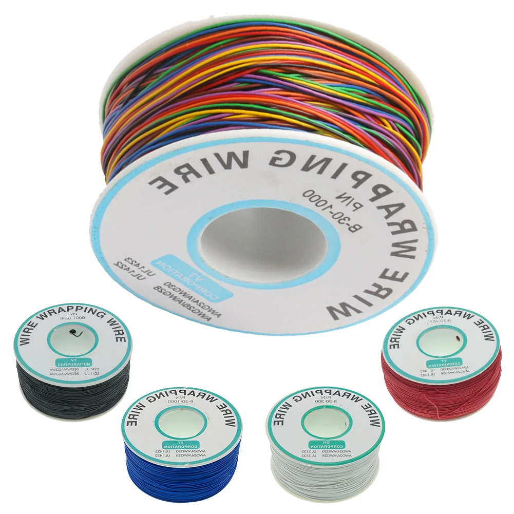 250M 30AWG fil électronique cuivre étamé câble solide PCB à noyau unique cavalier câble fil B-30-1000 pour EleStapTest