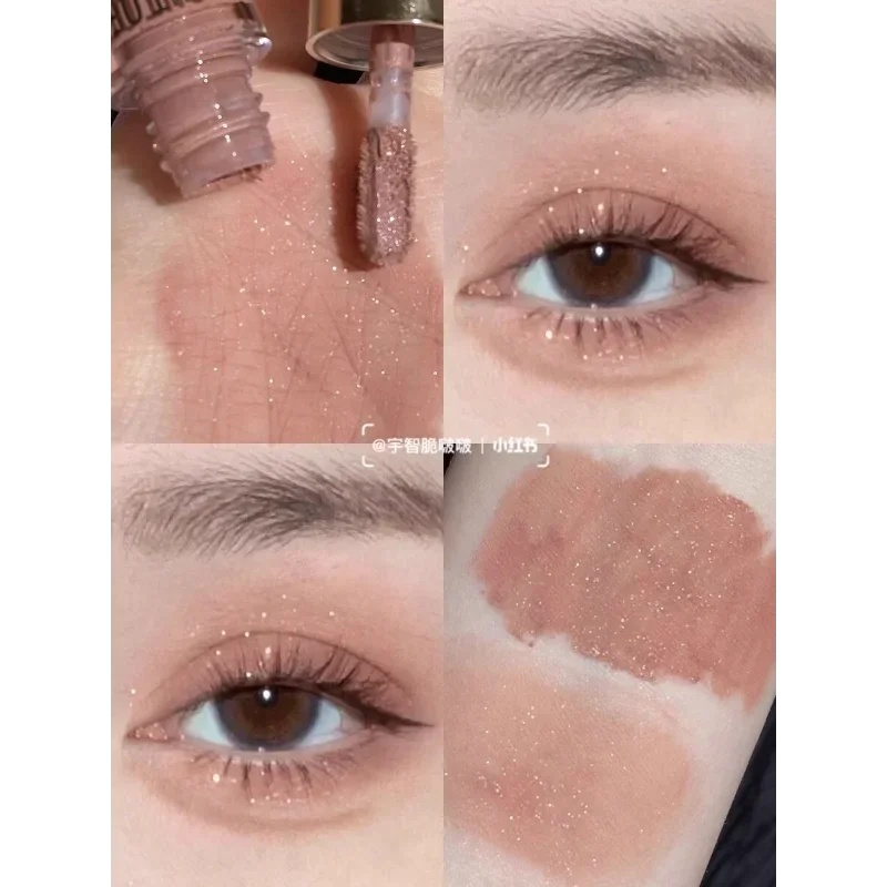 ظلال عيون سائلة من OUTOFFICE لامعة لامعة تدوم طويلاً، ظلال عيون مضيئة مقاومة للماء، مستحضرات تجميل لؤلؤية فائقة