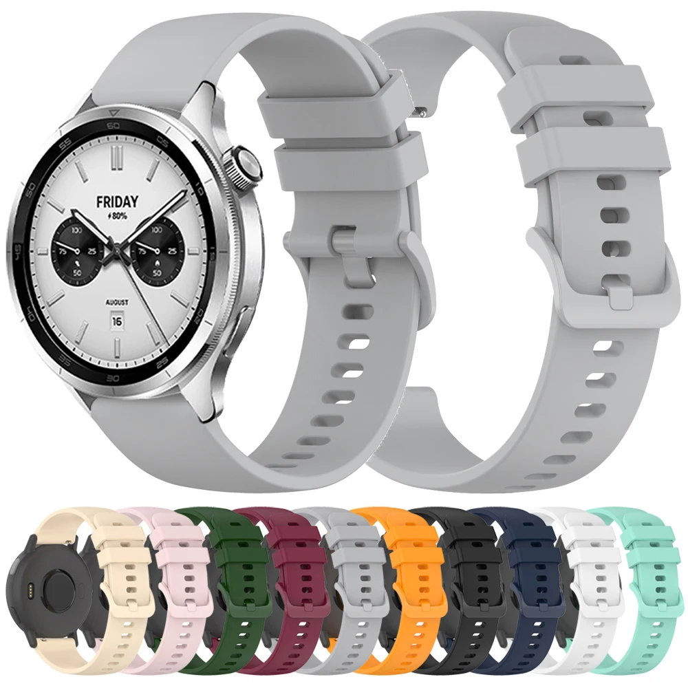 Для Xiaomi Watch S3 S4/Watch 2 Pro ремешок силиконовый браслет для Mi Watch Color 2 S1 S2 Amazfit SmartWatch Band Correa Accessorie