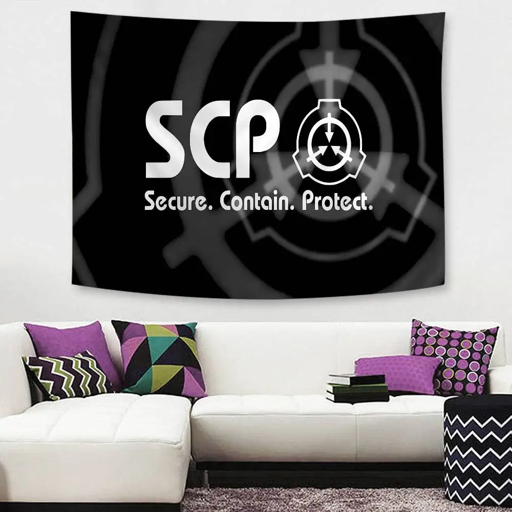 Popular Foundation Scp F-Foundation Game Hanging Bohemian Tapestry Hanging Tarot Hippie Wall Rugs Dorm Wall Hanging Home Decor