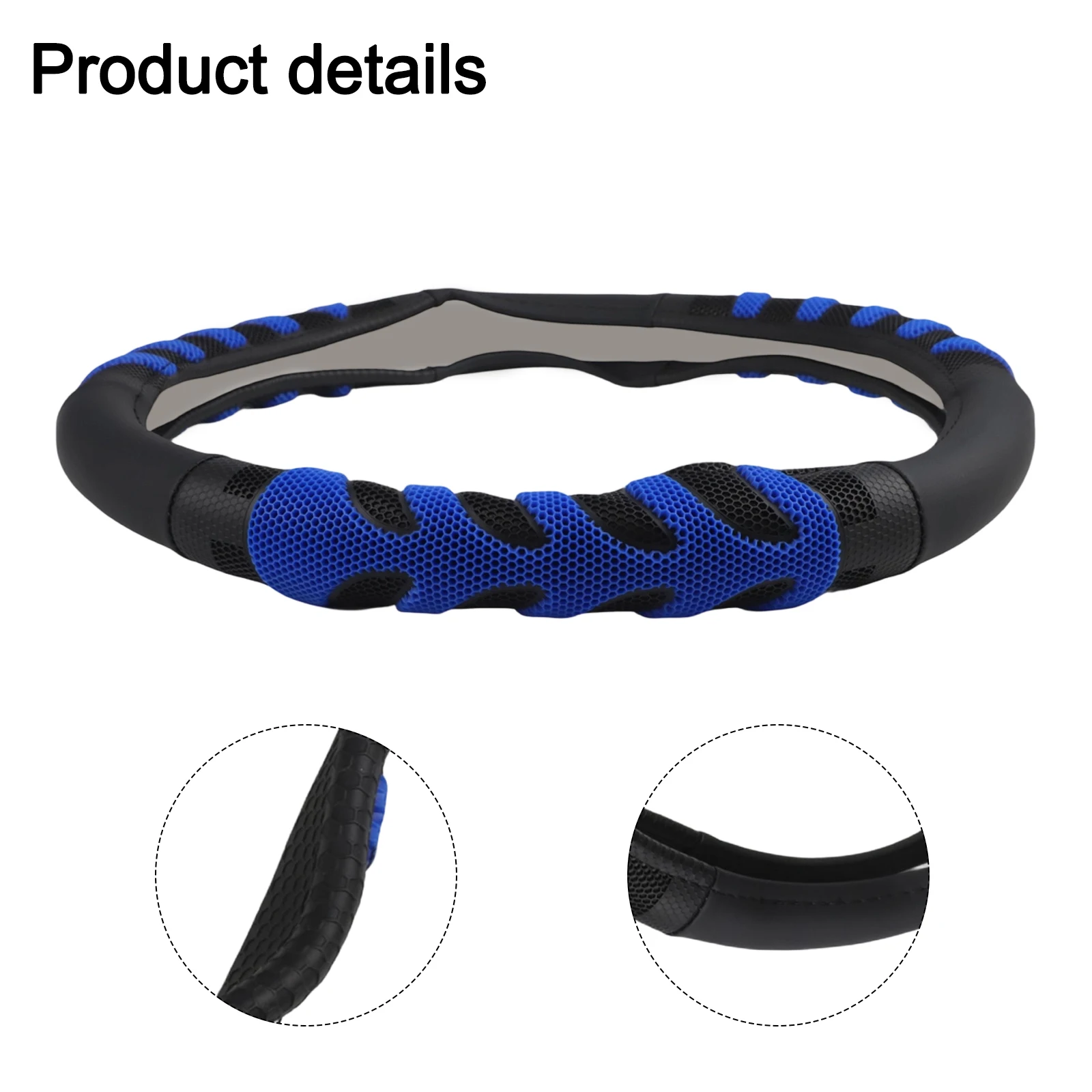 

Stylish Leather and Rubber Steering Wheel Cover for Trucks Direct Installation and Anti Slip Grip for Safe Driving Experience