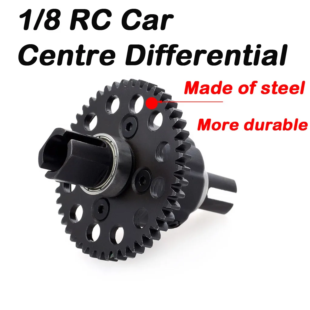 Racing 1/8 08421 08423 08427 RC Buggy Monster Truck Car Metal Steel 48T middle central Differential Gear Set 8009