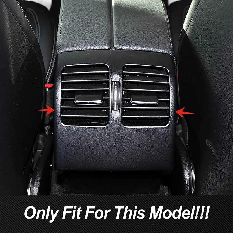 Car Styling Rear Air Conditioning Vent Frame Decoration Cover Trim For Mercedes Benz W204 W207 C207 C E Class Coupe Interior