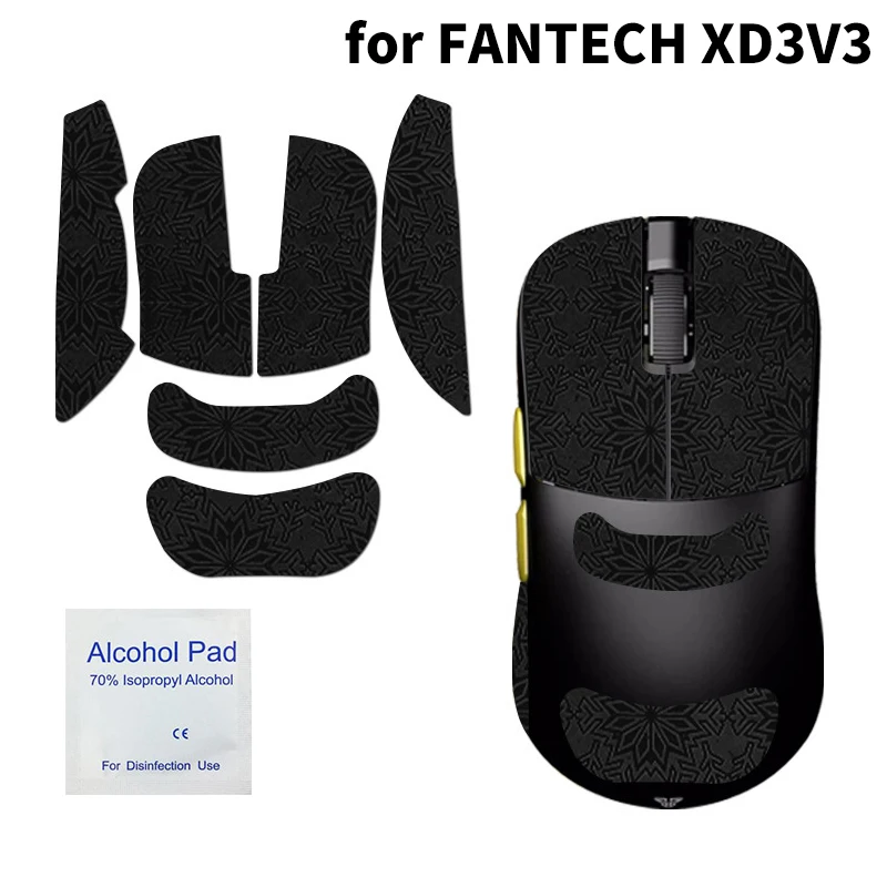 Anti-Slip Mouse Grip Tape Skate Sticker For FANTECH XD3V3 Gaming Mouse Gamer Accessories Non Slip Suck Sweat