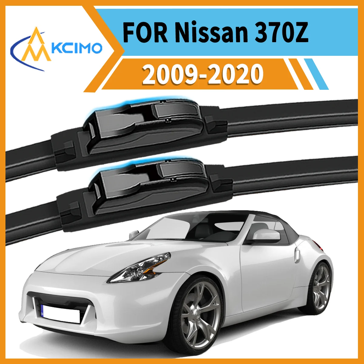 

Drive Confidently 2PCS Premium Wiper Blades For Nissan 370Z Z34 2009–2020 All-Season Clarity Strong Frame Smooth Wipe