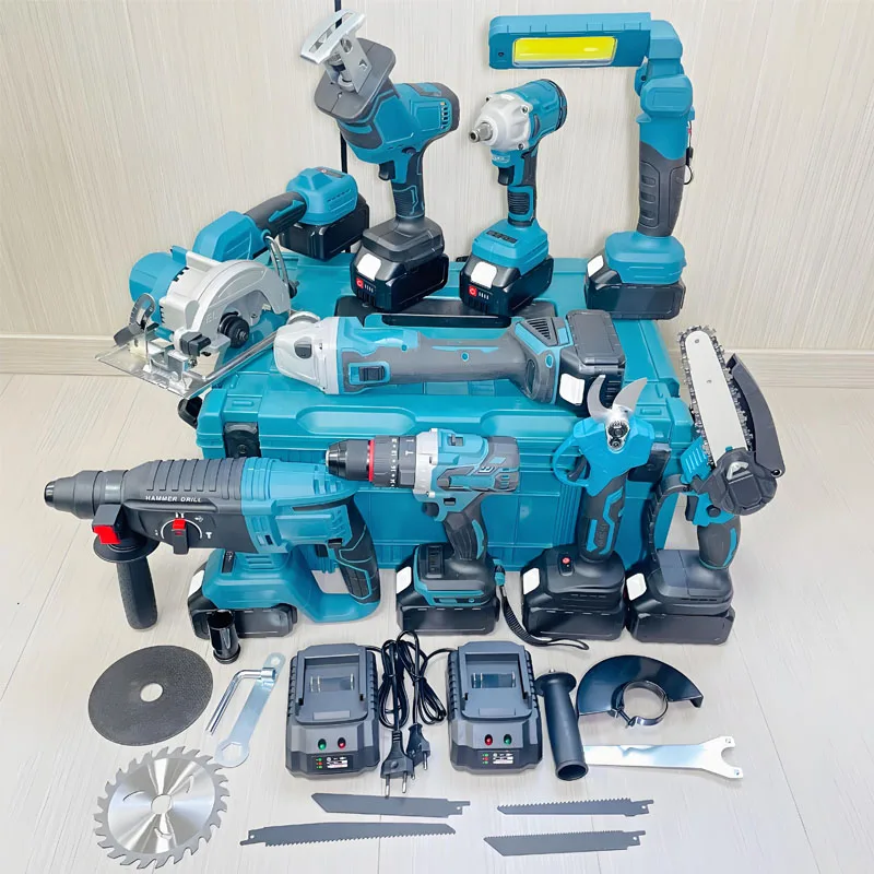 ชุดเครื่องมือไฟฟ้าไร้สายคุณภาพสูง 21 โวลต์ แบบไร้แปรงถ่าน พร้อมไขควงและสว่านแบบพกพา 9 ชิ้น สำหรับซ่อมเฟอร์นิเจอร์
