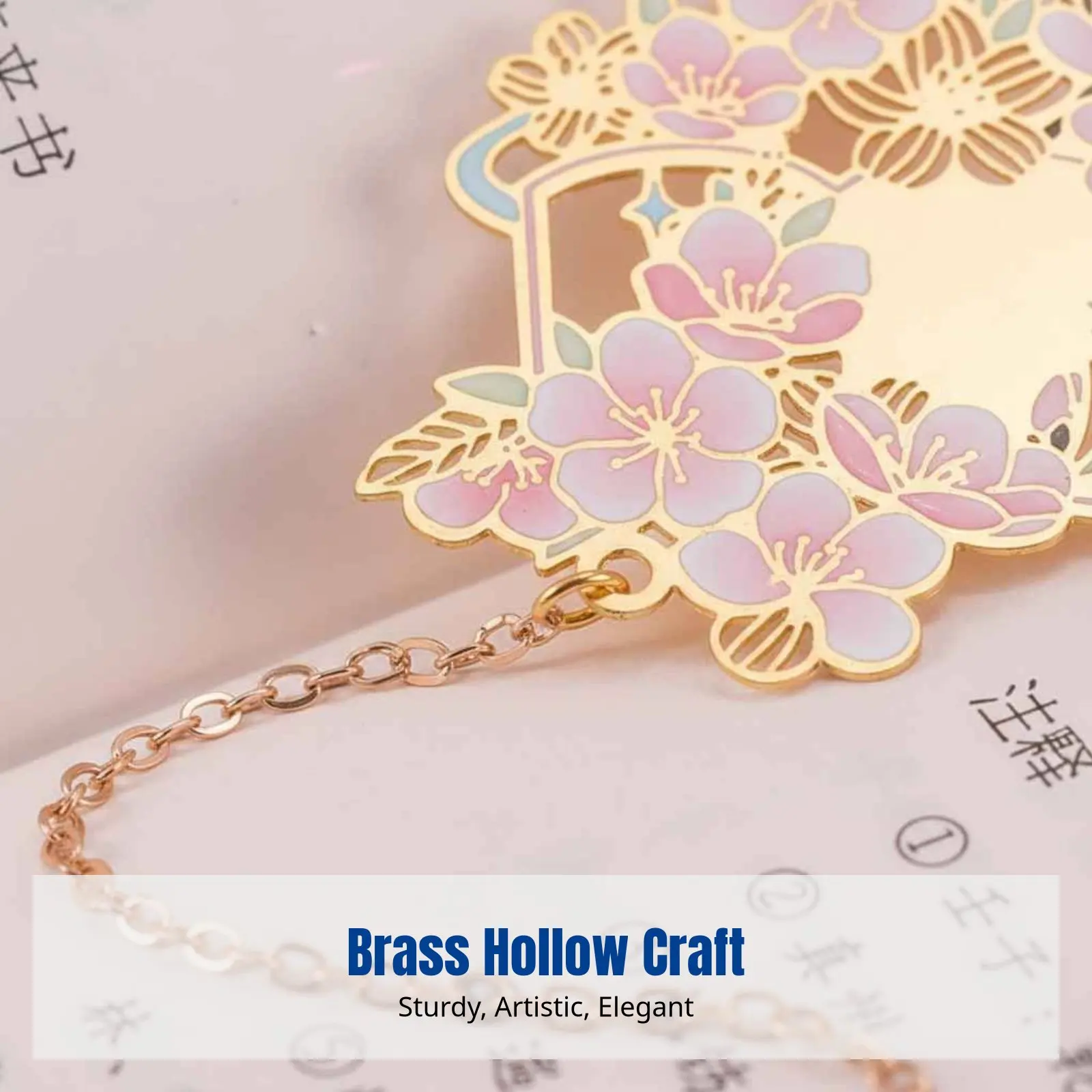 mini-brass-flower-bookmark-hollow-metal-classical-design-cute-personalized-insignia-gift-for-teachers-students