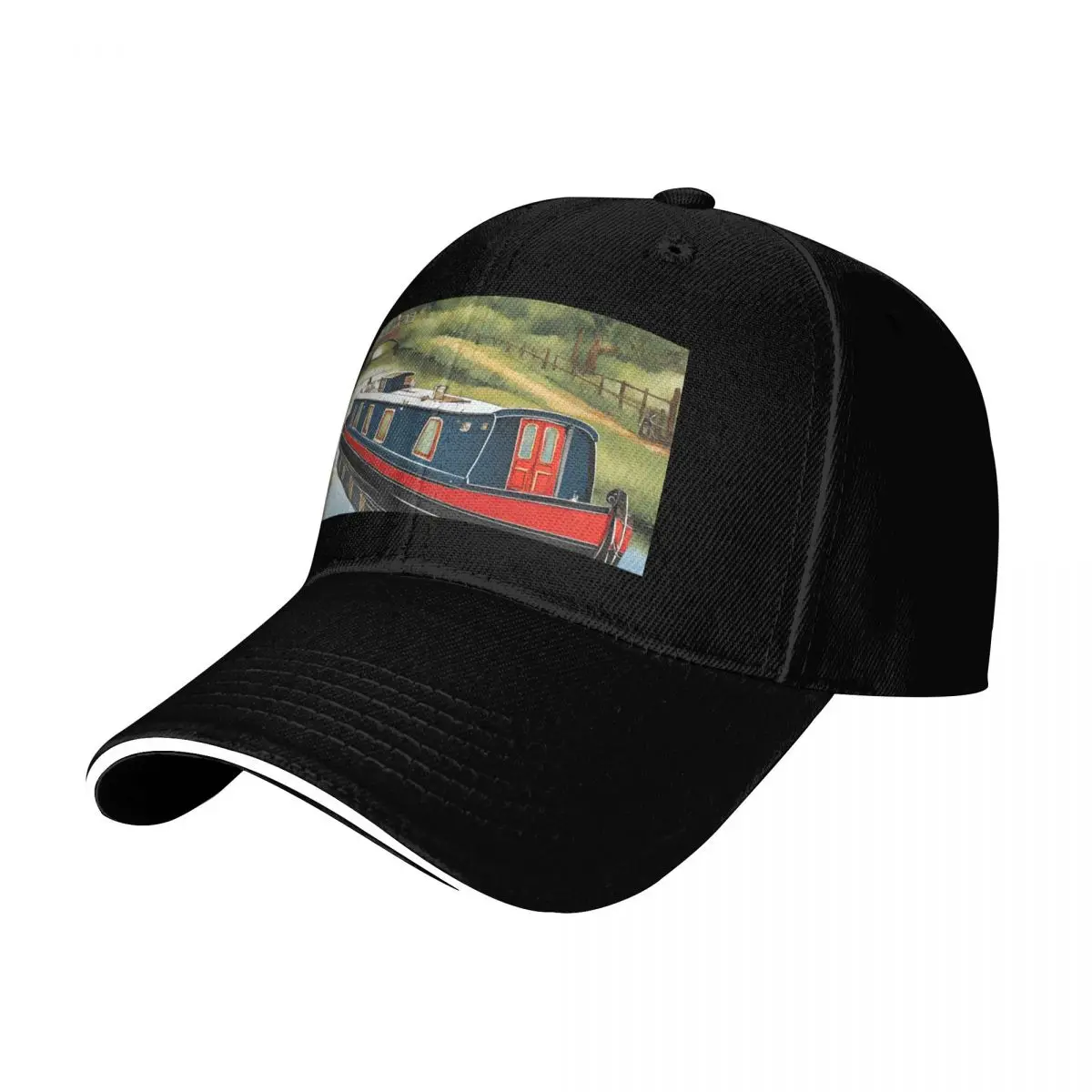 Blue Narrow boat cruising Baseball Cap Hat Baseball Cap Beach Bag cute Anime Hat Men's Hats Women's