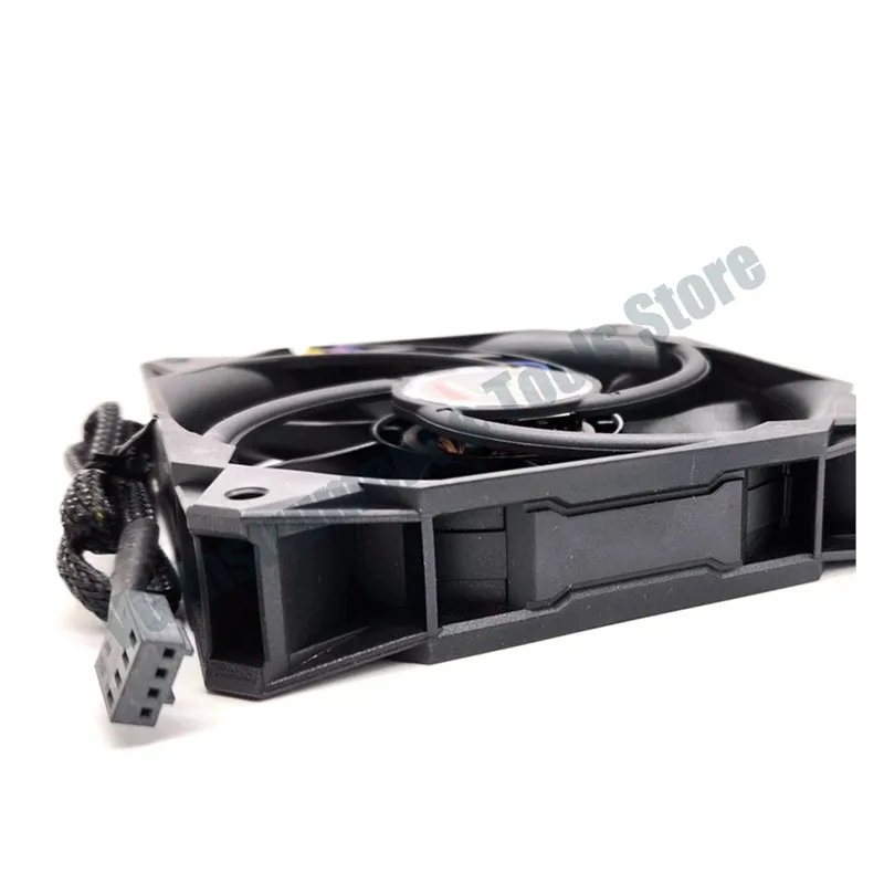 Neu für 120mm X 25mm Gehäuselüfter ELC-LT120HP Computer-Kühlung 12CM 4-Draht PWM 12V Leiser Mute-Lüfter 12025 – Detail 4