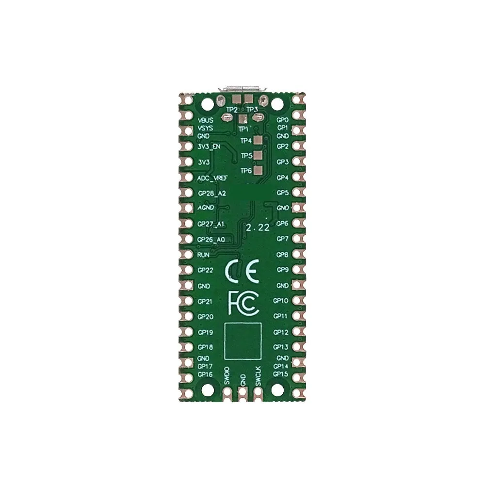 Official Raspberry Pi Pico Board RP2040 Dual-Core 264KB ARM Low-Power Microcomputers High-Performance Cortex-M0+ Processor