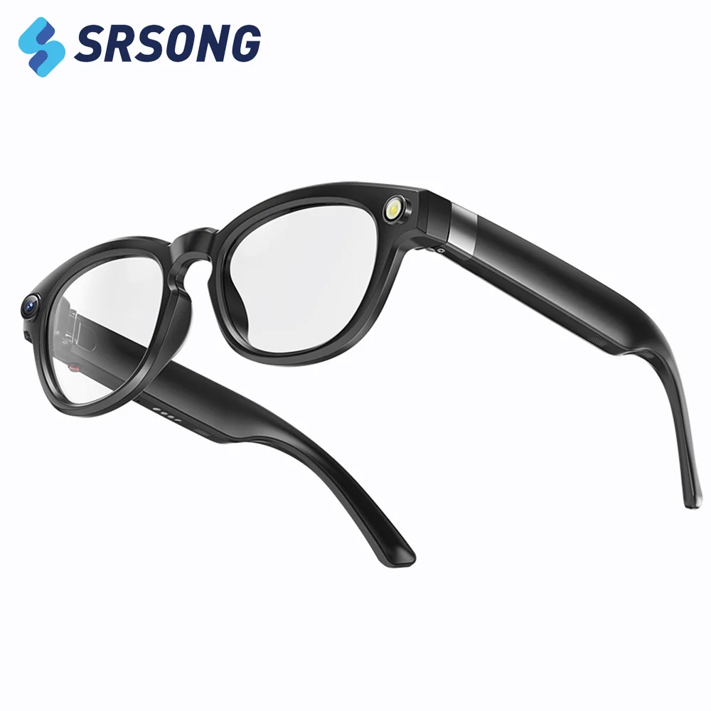 

2025 800W Camera Smart Glasses 4K HD Anti-shake Bluetooth Call Real-time Translation AI Glasses Music Control