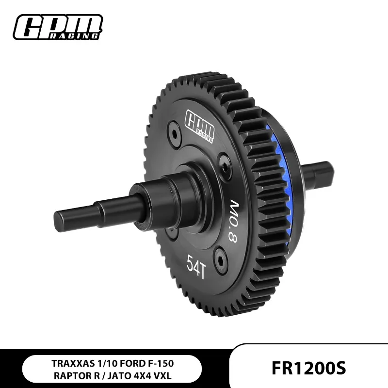 

GPM Heavy-Duty CNC Aluminum 7075 Medium Carbon Steel Center Differential (0.8 Mod) for 1/10 TRAXXAS/Slash/Rustler Upgrade Parts