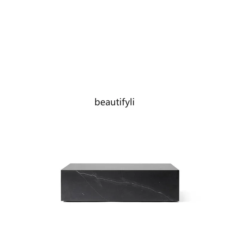 

FG40Nordic Light Luxury and Simplicity Marble Square Sofa Side Table Designer Creative Living Room Small Coffee Table Corner Tab